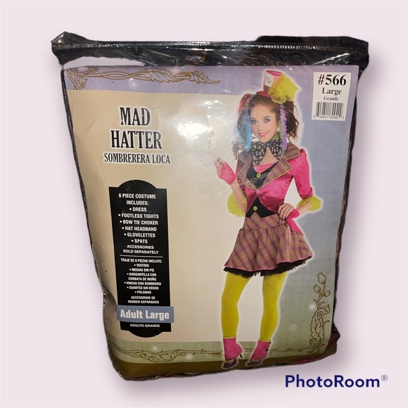 Adult Costume Mad Hatter 1 Ct | Large (10-12) Multicolor - Picture 3 of 3